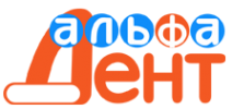 Логотип компании Альфа-Дент